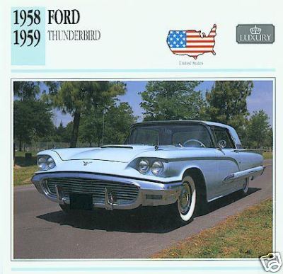 1959 Ford t-bird parts